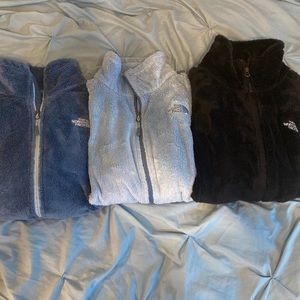 North face fleeces $20 for 3. CLOSET CLEAROUT. MUST BUY BY MIDNIGHT 8/29!!